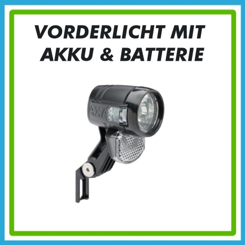 Vorderlicht mit Akku & Batterie