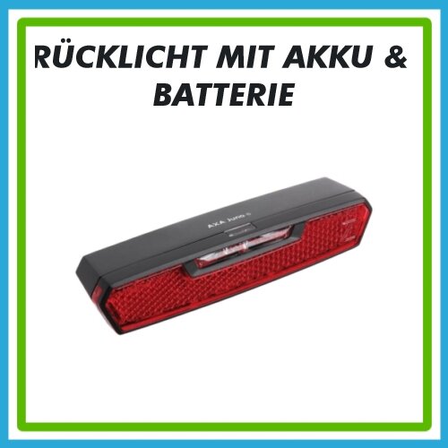 Rücklicht mit Akku & Batterie