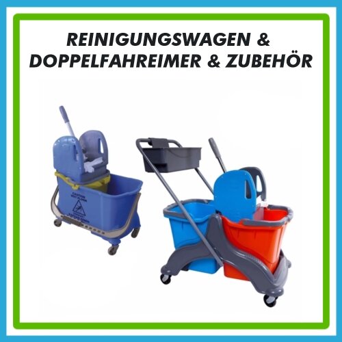 Reinigungswagen & Doppelfahreimer & Zubehör