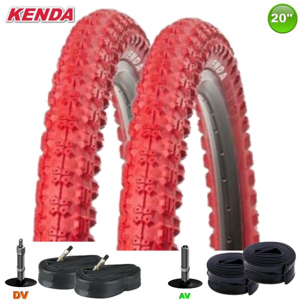 Kenda K-51 Fahrradreifen BMX in Rot 58-406 (20 x 2.25)