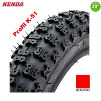 Kenda K-51 Fahrradreifen BMX in Rot 58-406 (20 x 2.25)