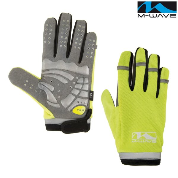 M-Wave Fahrradhandschuhe Fahrrad Handschuhe mit Geleinlage Gr. S-XL