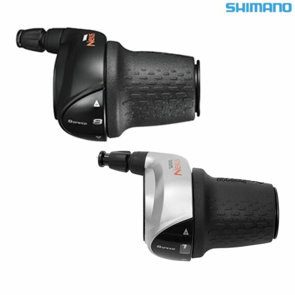 Shimano Drehgriffschalter NEXUS 8-Gang SL-C6000 schwarz/silber