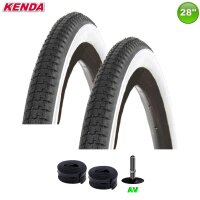 2 x Kenda K-141 28" Fahrradreifen Schwarz/Weiß...
