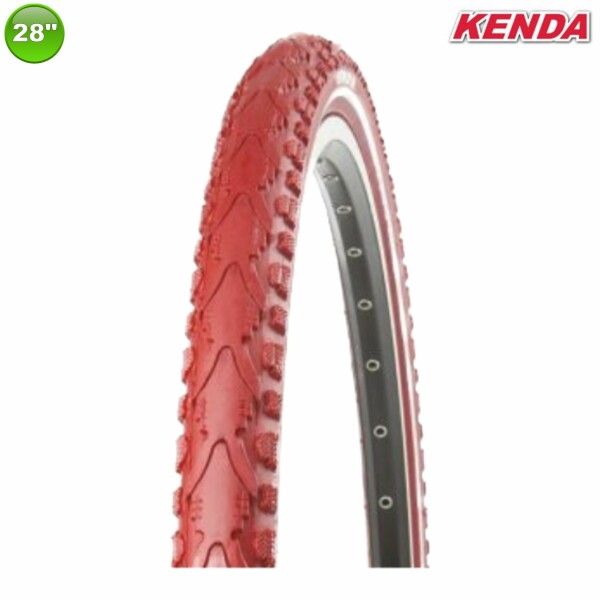 1 x Kenda K-935 Premium Fahrradreifen Fahrradmantel Rot Reflex 40-622 (28 x 1.50)