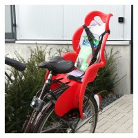 Sicherheitskindersitz Calippo Fahrradkindersitz hinten Rot