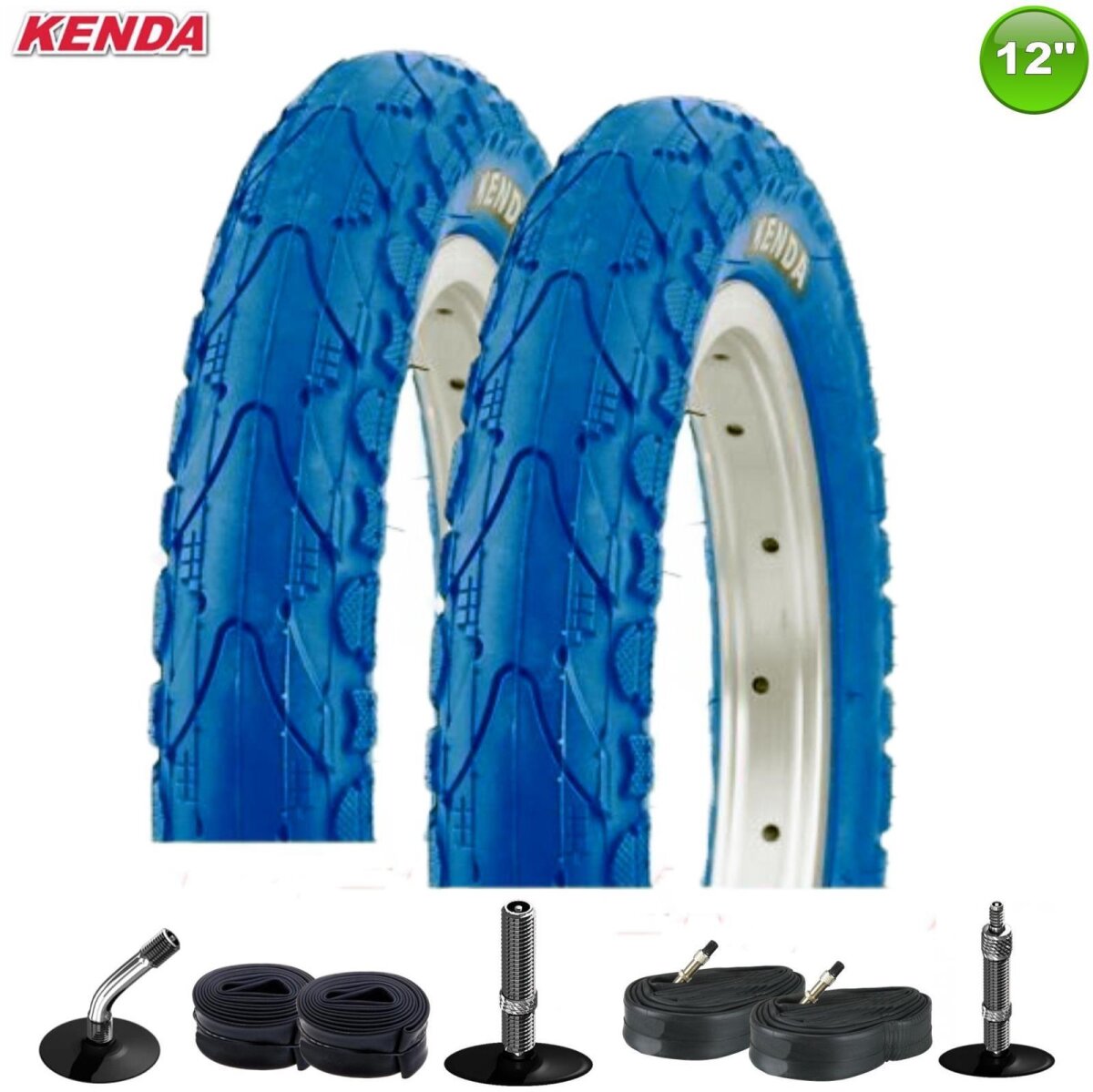 Kenda 2er Set 12 Zoll Reifen K-935 - Drahtreifen Für Kinderfahrräder & Laufräder