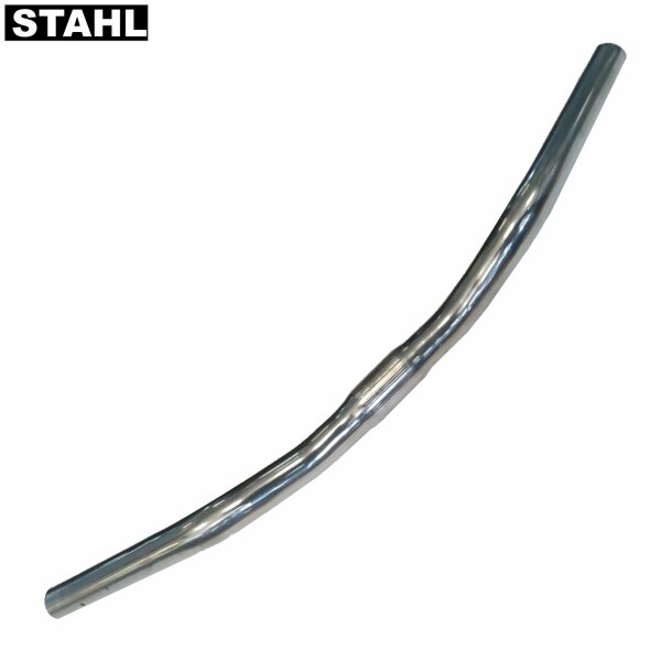 Fahrradlenker Jugendrad Lenker Stahl Nirosta silber 510 mm Bügelbreite