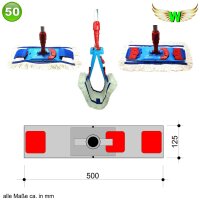 Mopphalter für Wischmopp Doppelfunktion Wings Bodenreinigung 50 cm