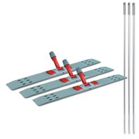 3 x Klapphalter mit Stiel für Wischmopp 80 cm