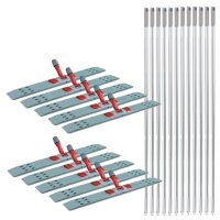 10 x Klapphalter mit Stiel für Wischmopp 80 cm