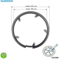 Shimano Kettenschutz Kettenschutzring für FC3300 Kunststoff schwarz