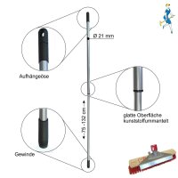Peggy Perfect Straßenbesen Kratzesen Besen + Teleskopstiel