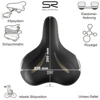 Selle Royal Looking Relaxed Fahrradsattel Unisex Fahrrad Sattel