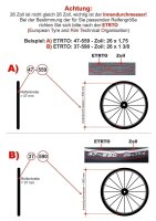 Rexway® Serpent Fahrradreifen Fahrradmantel Reflex Pannenschutz 47-559 (26 x 1,75)