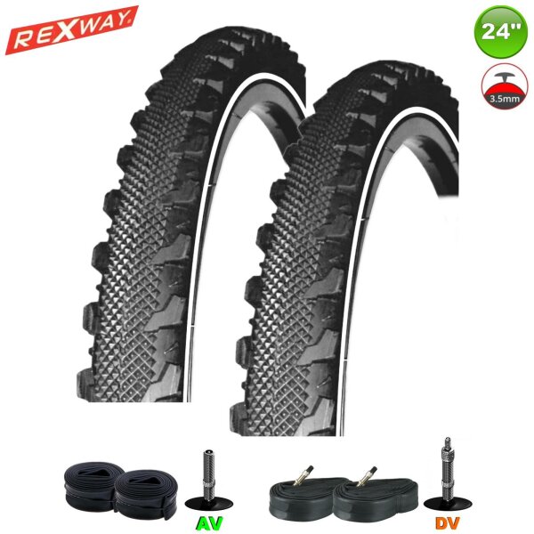 Rexway® Serpent Fahrradreifen Fahrradmantel Reflex Pannenschutz 47-507 (24 x 1,75)