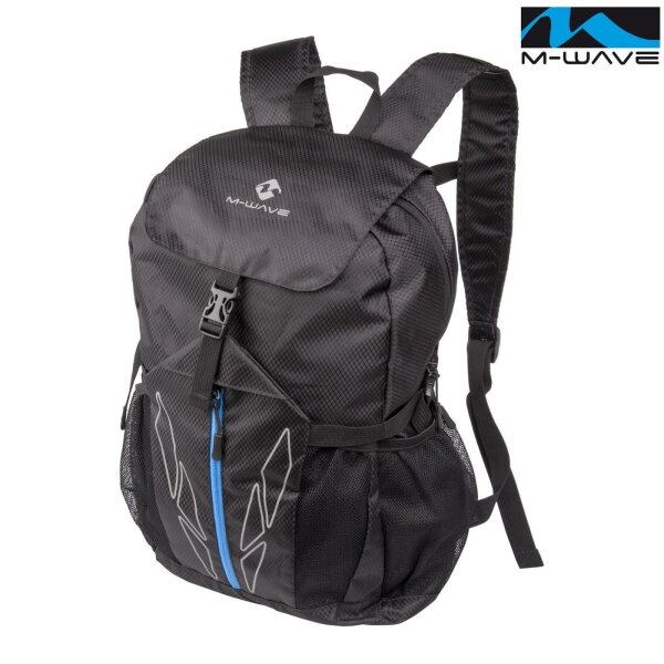 M-Wave Faltrucksack Deluxe Rucksack Fahrradtasche Textilgewebe schwarz