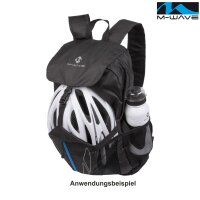 M-Wave Faltrucksack Deluxe Rucksack Fahrradtasche Textilgewebe schwarz