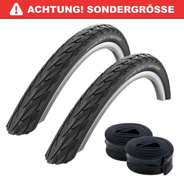 Schwalbe Delta Cruiser Fahrradreifen Fahrradmantel Schwarz 37-590 (26 x 1 3/8)