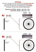 Schwalbe Lugano 2   28" Rennradreifen roter Streifen 700 x 25C (25-622)