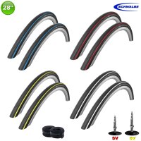 Schwalbe Lugano 28" Rennradreifen mit gelbem Streifen 700 x 25C (25-622)