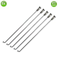 5 x cnSPOKE Nirosta Fahrradspeichen mit Nippel 269 mm