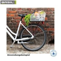Basil Cento-Flower Fahrradkorb Größe  L Schulkorb Weiß