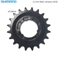 Shimano Ritzel für Getriebenaben SM-GEAR 20 Zähne 2,3 mm schwarz (ACZ) für Nexus