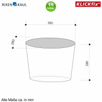 Klickfix Reisenthel Fahrrad - Lenkertasche Vorderradkorb Flower