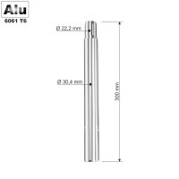 Humpert Ergotec-2 Alu Kerzensattelstütze Sattelstütze 300 mm / Ø 30,4 mm