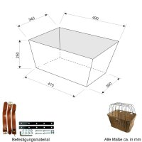 Fahrrad- Gepäckträgerkorb Hunde- Tierkorb...