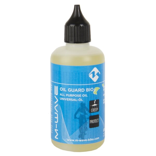 M-WAVE Oil Guard Biodegradable Spezialöl 100 ml (Grundpreis 99,99 EUR/1 L) Fahrradkettenöl Fahrradöl