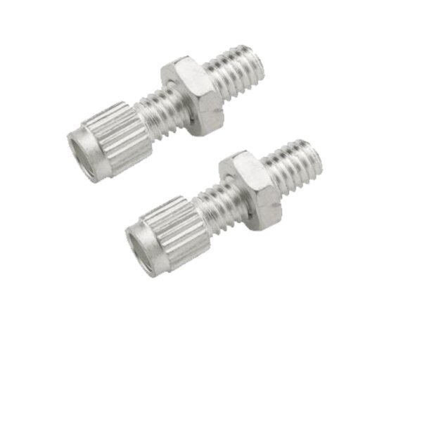 2 x Elvedes ELV1090 Kabelstellschraube M6 x Gesamtlänge 25 mm Aluminium Silber M6