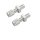 2 x Elvedes ELV1090 Kabelstellschraube M6 x Gesamtlänge 25 mm Aluminium Silber M6
