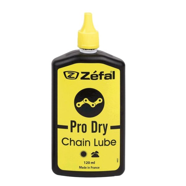 Zéfal Pro Dry Lube Kettenöl Schmiermittel Trocken - 120 ml (Grundpreis 74,92 EUR/1 L) Fahrradkettenöl Fahrradöl
