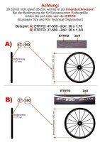 Roverstone 26" Fahrradreifen Fahrradmantel Weißwand 44-559 (26 x 1,75)