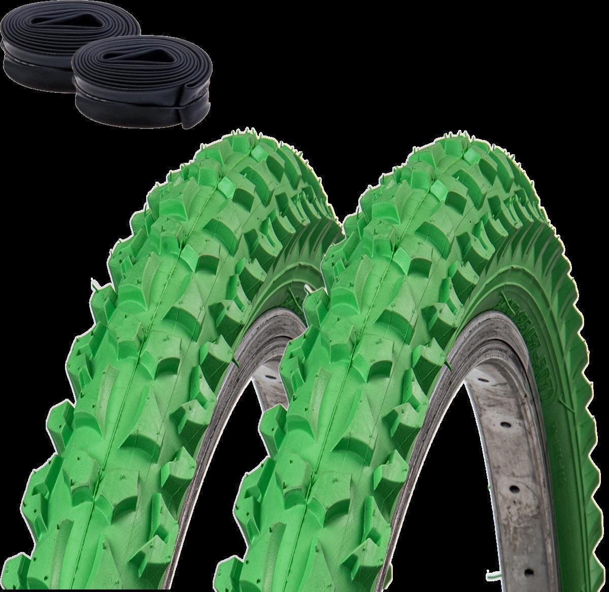 YunSCM 2er Set Faltbare 24 Zoll Fahrradreifen 24x2.35 - Robuste Mantel  57-507 Mit Starkem Grip Fr Stadt, Strae & Mountainbike