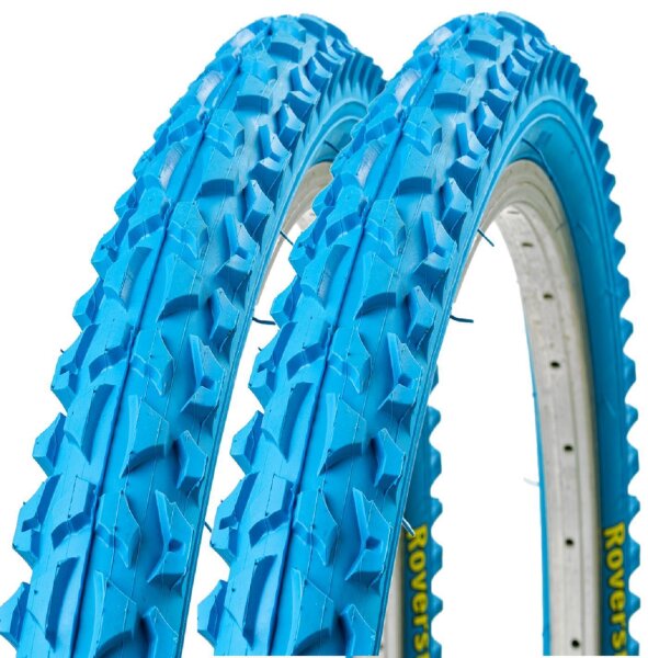 2 x Roverstone 26" Fahrradreifen Fahrradmantel blau 57-559 (26x2,125)