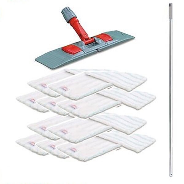 Wischmopp Set "Premium" 60 cm Mikrofaser - 10 x Wischmopp