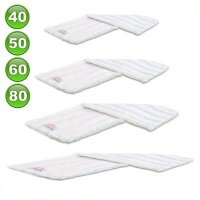 Wischmopp Set "Premium" 60 cm Mikrofaser - 10 x Wischmopp