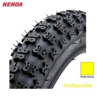 Kenda 20" BMX K-50 Fahrradreifen in Gelb 57-406 (20...