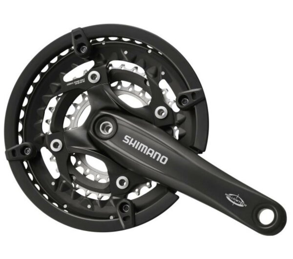 Shimano Kurbelgarnitur Trekking FC-T521 Octalink 170 mm Kurbelarmlänge 3 x 10 Hollowtech 44-32-24 Zähne