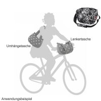 Rixen & Kaul Reisenthel Fahrrad Lenkertasche Schultertasche Umhängetasche Funbag Fleur inkl. Lenkeradapter