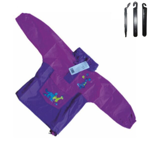 Regenjacke Windjacke Fahrradjacke Jacke Wetterschutz für Kinder Gr. 98 inkl. Reifenheber