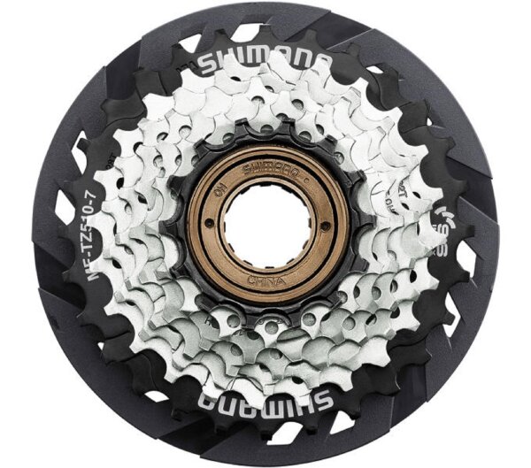 SHIMANO MF-TZ510 Schraubkränze 7-fach Schwarz/Silber