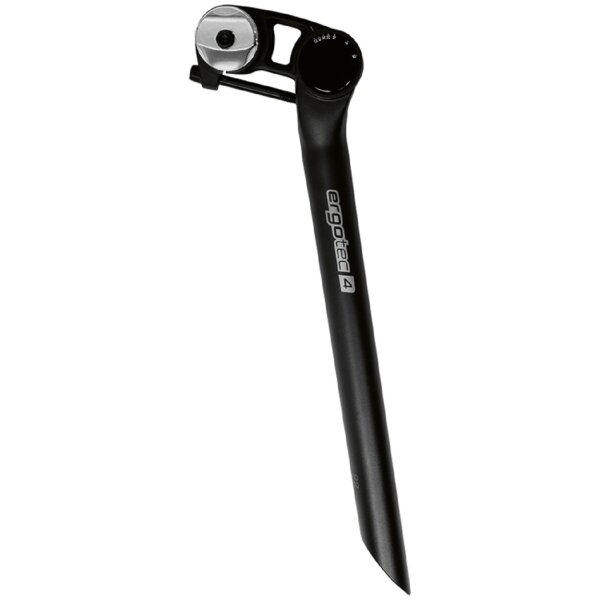 Ergotec Alu Fahrrad Sattelstütze Patentsattelstütze Futura Ø 27,2 mm/ L 400mm schwarz/sand Sicherheitslevel 4