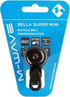 M Wave Bella Super Mini Fahrradklingel in schwarz...