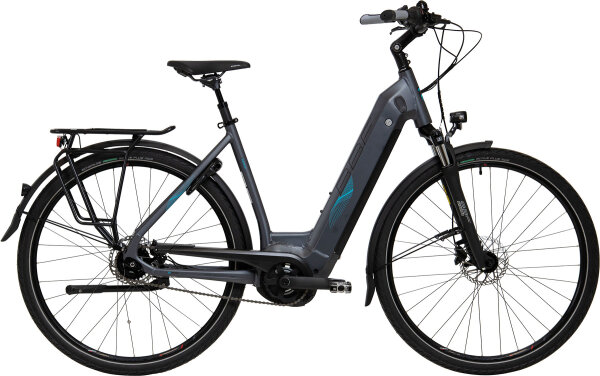 BBF E-Bike RH 53 cm City Arosa Wave 28" Bosch Performance Line 625 Wh anthrazit matt