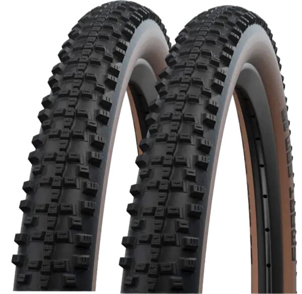 2 x Schwalbe Smart Sam ADDIX Performance Line Fahrradreifen Schwarz/Bronze 65-622 (29x2.60)