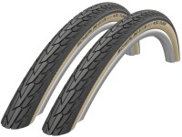 Schwalbe Road Cruiser Green Compound Active Line Fahrradreifen Schwarz/Gumwall mit Reflex 28/32-630 (27 x 1 1/4")